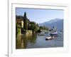 Boat Harbour and Lake Como, Bellagio, Lombardy, Italian Lakes, Italy, Europe-Frank Fell-Framed Photographic Print