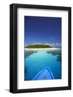 Boat Heading for Desert Island, Maldives, Indian Ocean, Asia-Sakis Papadopoulos-Framed Photographic Print