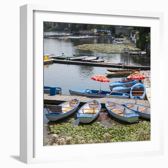 Boat Hire, 'Alte Donau', Vienna, Austria, Europe-Gerhard Wild-Framed Photographic Print