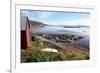 Boat House and Slip. Helgoy, Kvalsund, North Norway, Norway, Scandinavia, Europe-David Lomax-Framed Photographic Print