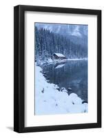 Boat House at Lake Louise, Banff National Park, Rocky Mountains, Alberta, Canada-Miles Ertman-Framed Photographic Print