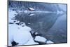 Boat House at Lake Louise, Banff National Park, Rocky Mountains, Alberta, Canada-Miles Ertman-Mounted Photographic Print