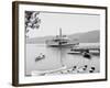 Boat House at Rogers Slide, Lake George, N.Y.-null-Framed Photo