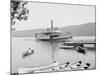 Boat House at Rogers Slide, Lake George, N.Y.-null-Mounted Photo