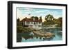 Boat House, Bronx Park, New York City-null-Framed Art Print