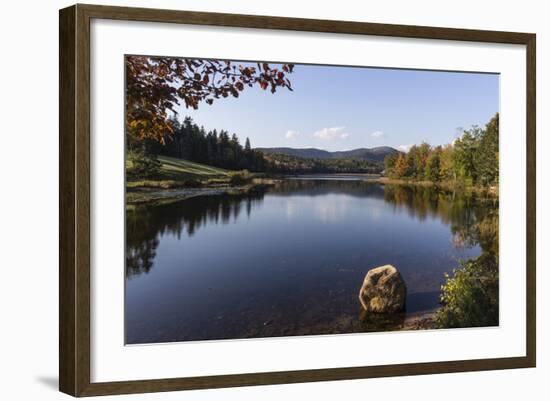 Boat house by a pond, near Bar Harbor, Mount Desert Island, near Arcadia Nat'l Park, Maine, USA-Jean Brooks-Framed Photographic Print