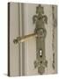 Boat House Door Lock at Norheimsund, Hardanger Fjord, Norway-Russell Young-Stretched Canvas