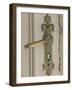 Boat House Door Lock at Norheimsund, Hardanger Fjord, Norway-Russell Young-Framed Photographic Print