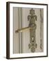 Boat House Door Lock at Norheimsund, Hardanger Fjord, Norway-Russell Young-Framed Photographic Print