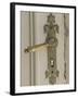 Boat House Door Lock at Norheimsund, Hardanger Fjord, Norway-Russell Young-Framed Photographic Print