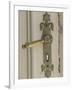 Boat House Door Lock at Norheimsund, Hardanger Fjord, Norway-Russell Young-Framed Photographic Print