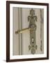 Boat House Door Lock at Norheimsund, Hardanger Fjord, Norway-Russell Young-Framed Photographic Print