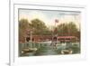 Boat House in Central Park, New York City-null-Framed Art Print