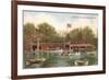 Boat House in Central Park, New York City-null-Framed Art Print