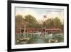 Boat House in Central Park, New York City-null-Framed Art Print