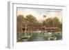 Boat House in Central Park, New York City-null-Framed Art Print