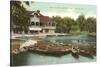 Boat House, Lincoln Park, Chicago, Illinois-null-Stretched Canvas