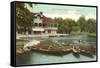 Boat House, Lincoln Park, Chicago, Illinois-null-Framed Stretched Canvas