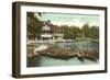 Boat House, Lincoln Park, Chicago, Illinois-null-Framed Art Print