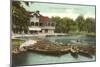 Boat House, Lincoln Park, Chicago, Illinois-null-Mounted Art Print