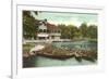 Boat House, Lincoln Park, Chicago, Illinois-null-Framed Premium Giclee Print