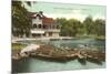 Boat House, Lincoln Park, Chicago, Illinois-null-Mounted Premium Giclee Print