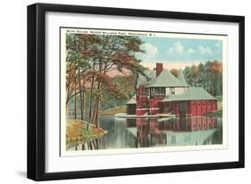 Boat House, Roger Williams Park, Providence, Rhode Island-null-Framed Art Print