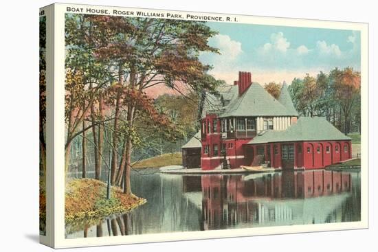Boat House, Roger Williams Park, Providence, Rhode Island-null-Stretched Canvas