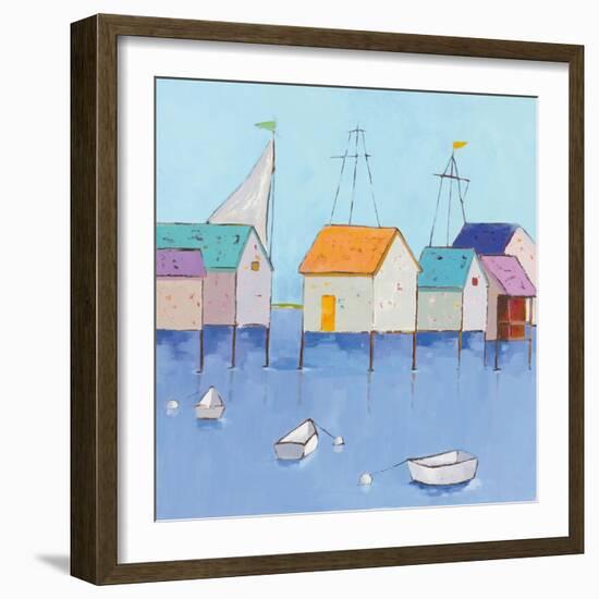 Boat House Row-Phyllis Adams-Framed Art Print