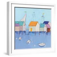 Boat House Row-Phyllis Adams-Framed Art Print