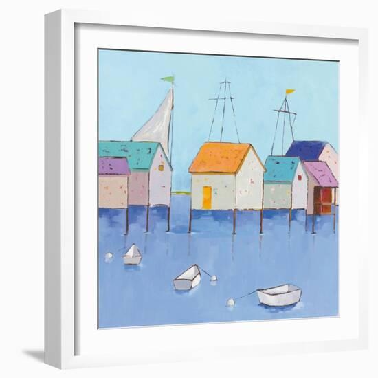 Boat House Row-Phyllis Adams-Framed Art Print