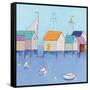 Boat House Row-Phyllis Adams-Framed Stretched Canvas