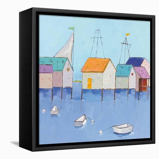 Boat House Row-Phyllis Adams-Framed Stretched Canvas