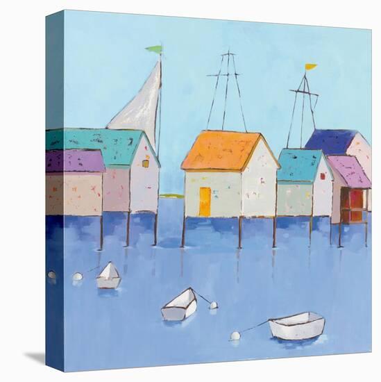 Boat House Row-Phyllis Adams-Stretched Canvas