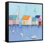 Boat House Row-Phyllis Adams-Framed Stretched Canvas