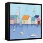 Boat House Row-Phyllis Adams-Framed Stretched Canvas