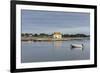 Boat in front of Saint-Cado isle, Quiberon, Morbihan, Brittany, France, Europe-Francesco Vaninetti-Framed Photographic Print