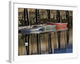 Boat in Harbor, Cape Ann, Rockport, Massachusetts, USA-Adam Jones-Framed Photographic Print