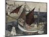 Boat in Harbour, Brittany-Christopher Wood-Mounted Giclee Print
