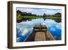 Boat in Inle Lake, Shan State, Myanmar-lkunl-Framed Photographic Print