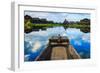 Boat in Inle Lake, Shan State, Myanmar-lkunl-Framed Photographic Print