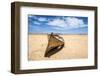 Boat in the Desert, Paracas National Reserve, Peru-xura-Framed Photographic Print