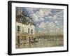 Boat in the Flood at Port Marly, C. 1876-Alfred Sisley-Framed Giclee Print