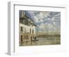 Boat in the Flood at Port Marly, C. 1876-Alfred Sisley-Framed Giclee Print