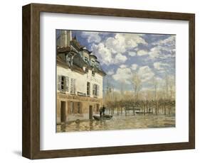 Boat In The Flood-Alfred Sisley-Framed Giclee Print