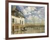 Boat In The Flood-Alfred Sisley-Framed Giclee Print