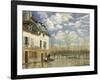 Boat In The Flood-Alfred Sisley-Framed Giclee Print