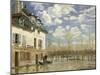 Boat In The Flood-Alfred Sisley-Mounted Giclee Print