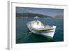 Boat in the Harbour of Sami, Kefalonia, Greece-Peter Thompson-Framed Photographic Print