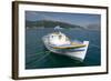 Boat in the Harbour of Sami, Kefalonia, Greece-Peter Thompson-Framed Photographic Print